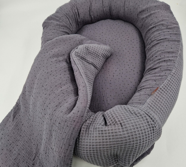 Zirbennest Grau Waffel